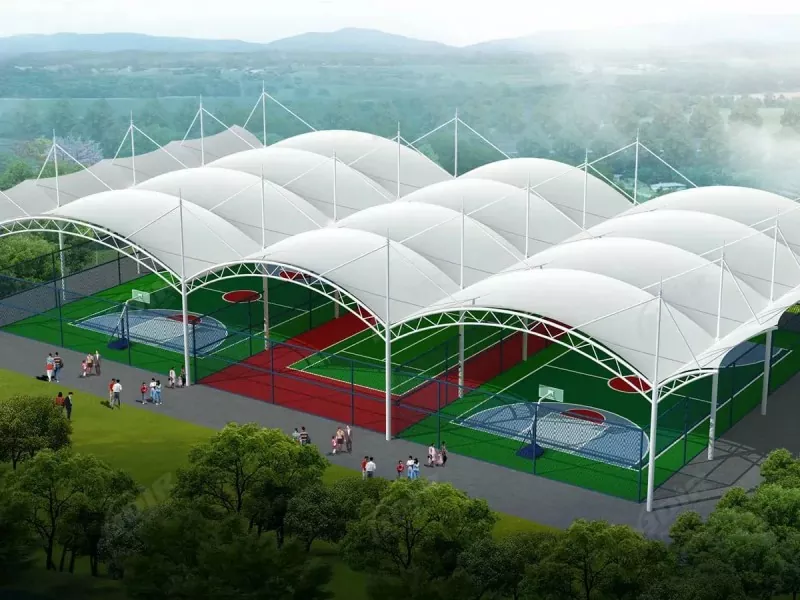 ষ্টীল ষ্ট্ৰাকচাৰ আউটড'ৰ স্প'ৰ্টছ ষ্টেডিয়াম